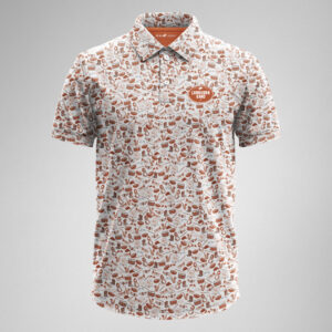 Instrument Collage White Polo - Texas